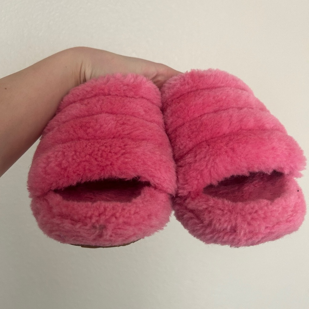 UGG pink platform slippers